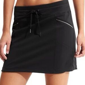ATHLETA Run With It Skort Black Workout Tennis Running Size 8 unused